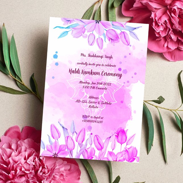 Haldi Kumkum Ceremony Invitation (Creator Uploaded)