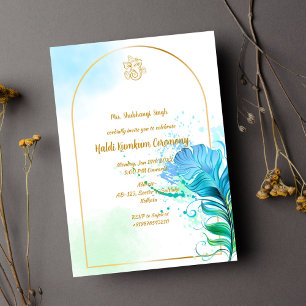 Haldi Kumkum Ceremony Invitation