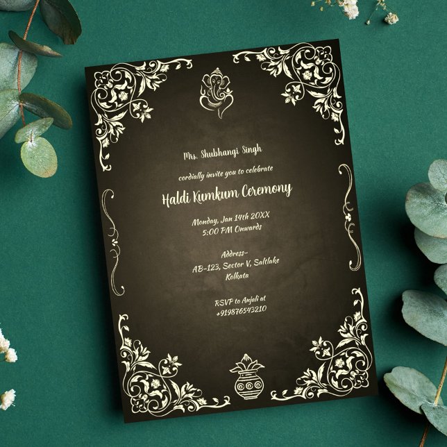 Haldi Kumkum Ceremony Invitation (Creator Uploaded)
