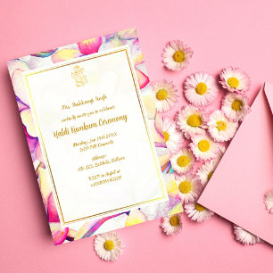 Haldi Kumkum Ceremony Invitation
