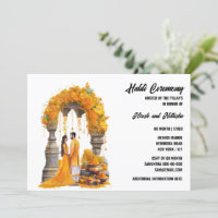 Haldi turmeric floral pre wedding blessings family