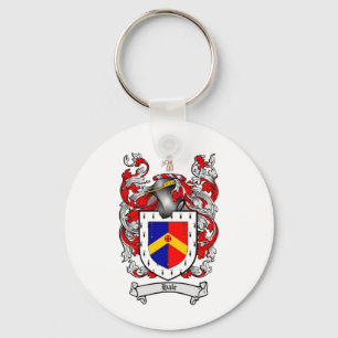 HALE FAMILY CREST - HALE COAT OF ARMS KEY RING