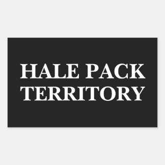 Hale Pack Territory (Customisable text and colour) Rectangular Sticker