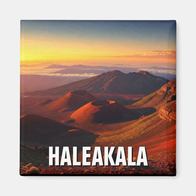 Haleakala Crater Maui Hawaii Travel Magnet (Front)