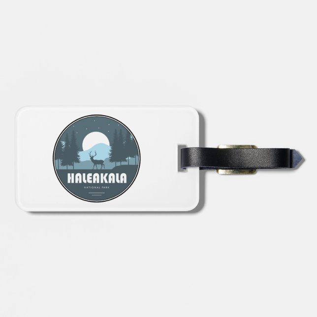 Haleakala National Park Deer Luggage Tag (Back Horizontal)