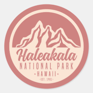Haleakala National Park Hawaii Classic Round Sticker