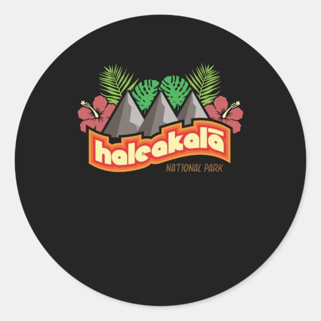Haleakala National Park Hawaii Classic Round Sticker (Front)