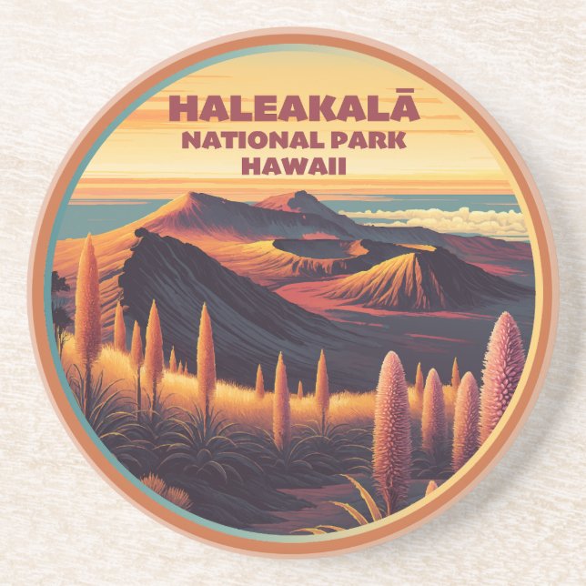 Haleakala National Park Hawaii Coaster (Front)