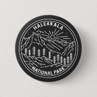 Haleakala National Park Hawaii Vintage Monoline
