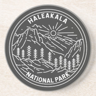 Haleakala National Park Hawaii Vintage Monoline Coaster