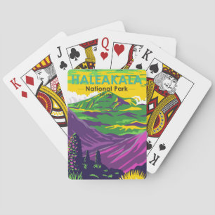 Haleakala National Park Hawaii Vintage  Playing Cards