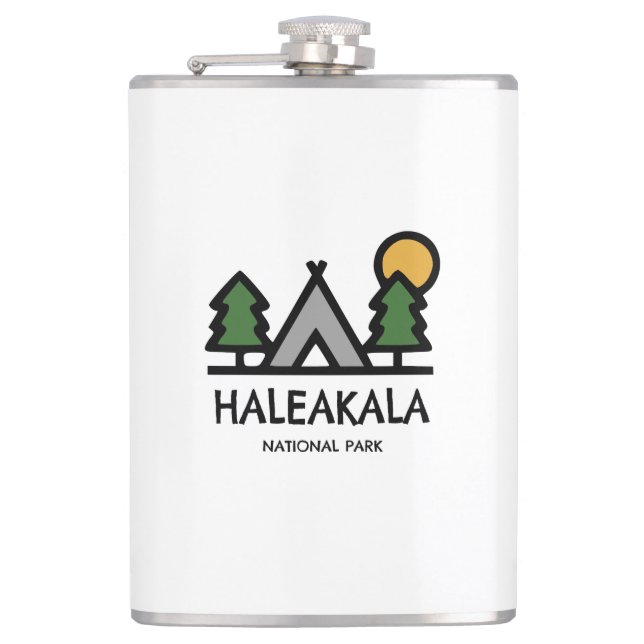 Haleakala National Park Hip Flask (Front)