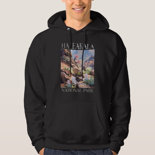 Haleakala National Park Maui Hawaii Nature Hiking  Hoodie (Front)