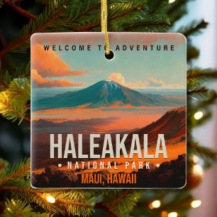 Haleakala National Park Maui Hawaii Vintage Ceramic Ornament