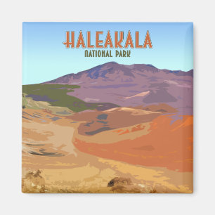 Haleakala National Park Maui Hawaii Vintage Magnet