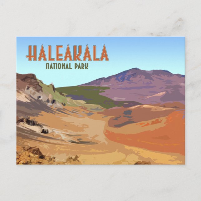 Haleakala National Park Maui Hawaii Vintage Postcard (Front)