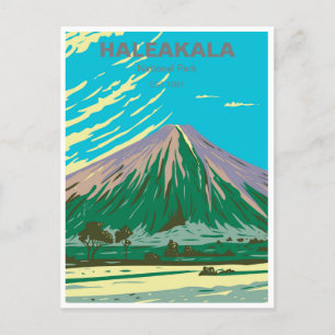 Haleakala National Park Maui Hawaii Vintage travel Postcard