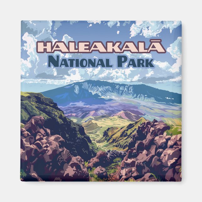 Haleakala National Park Maui Volcano Hawaii Magnet (Front)