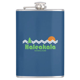Haleakala National Park Retro Hip Flask