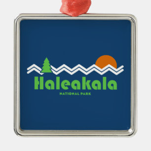 Haleakala National Park Retro Metal Tree Decoration