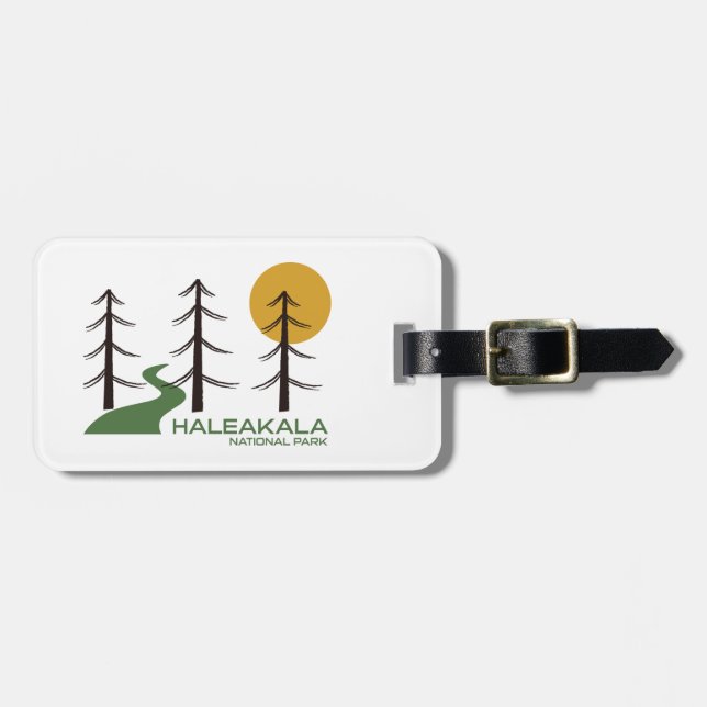 Haleakala National Park Trail Luggage Tag (Front Horizontal)