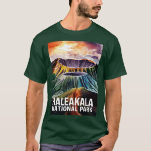 Haleakala National Park Travel Illustration TShirt