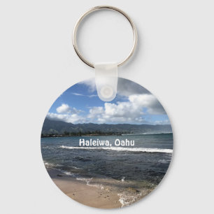 Haleiwa North Shore Oahu Coffee Key Ring