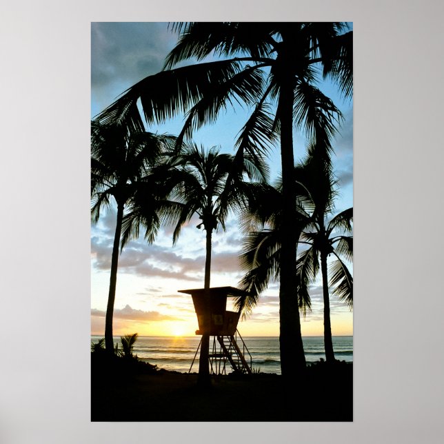 Haleiwa Sunset Poster (Front)