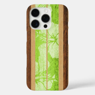 Haleiwa Surfboard Hawaiian in Lime iPhone 16 Pro Case