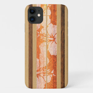 Haleiwa Surfboard Hawaiian Papaya iPhone 11 Case