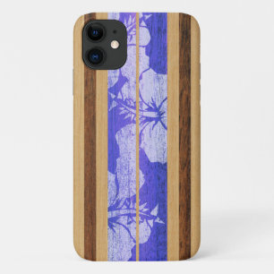 Haleiwa Surfboard Hawaiian Purple iPhone 11 Case
