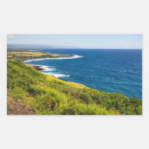 haleokane lookout above honuapo bay rectangular sticker