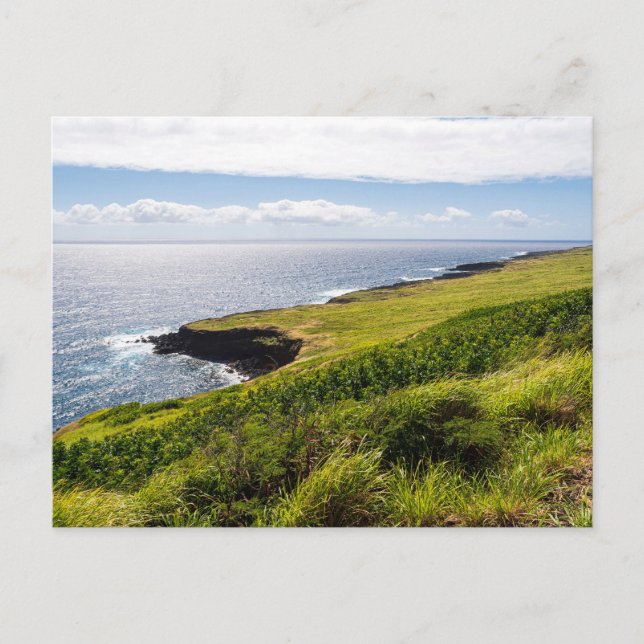haleokane lookout and pacific ocean postcard (Front)