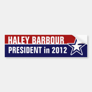 Haley Barbour in 2012 Bumper Sticker
