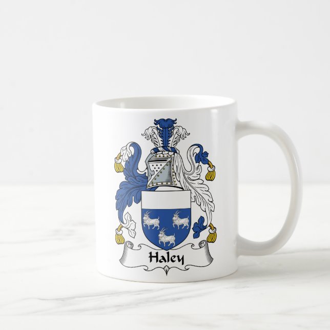 Haley Family Crest Coffee Mug (Right)