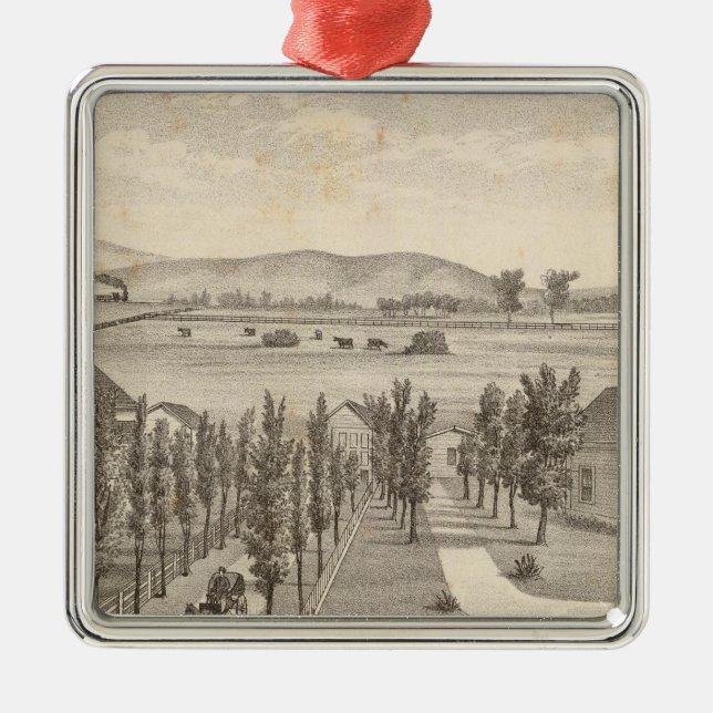 Haley res, farm metal tree decoration (Front)