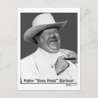 Haley "the Hogg" Barbour Postcard