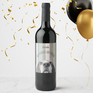Half a Century and Fabulous 50th birthday  Wine Label