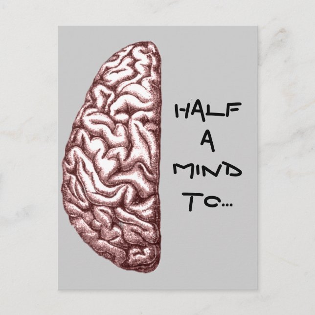 Half a Mind Postcard (Front)