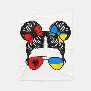 Half Alnian Half Ukrainian Girl Alnia Kids Heritag Fleece Blanket
