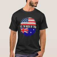 Half American Half Austalian USA Flag Australia
