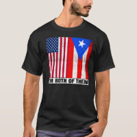 Half American Half Boricua Puertorican USA Puerto