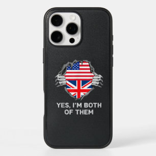 Half American Half British USA England Flag Mens W