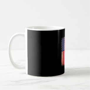 Half american half british usa flag united kingdom coffee mug