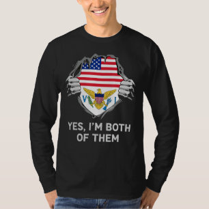 Half American Half British Virgin Islander Mens Wo T-Shirt