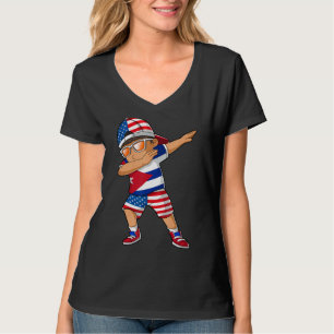 Half American Half Cuban Boy Kid Cuba Flag Patriot T-Shirt