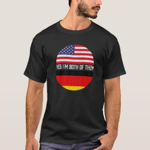 Half American Half German Usa Flag Family Heritage T-Shirt
