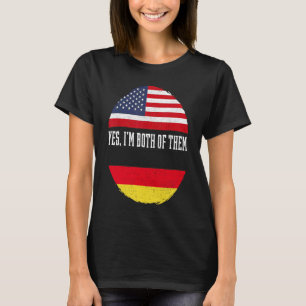Half American Half German USA Flag Germany Heritag T-Shirt