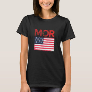 Half American Half Moroccan Usa Flag Morocco Flag T-Shirt