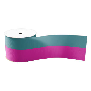 Half And Half Colored Ribbon Grosgrain Ribbon